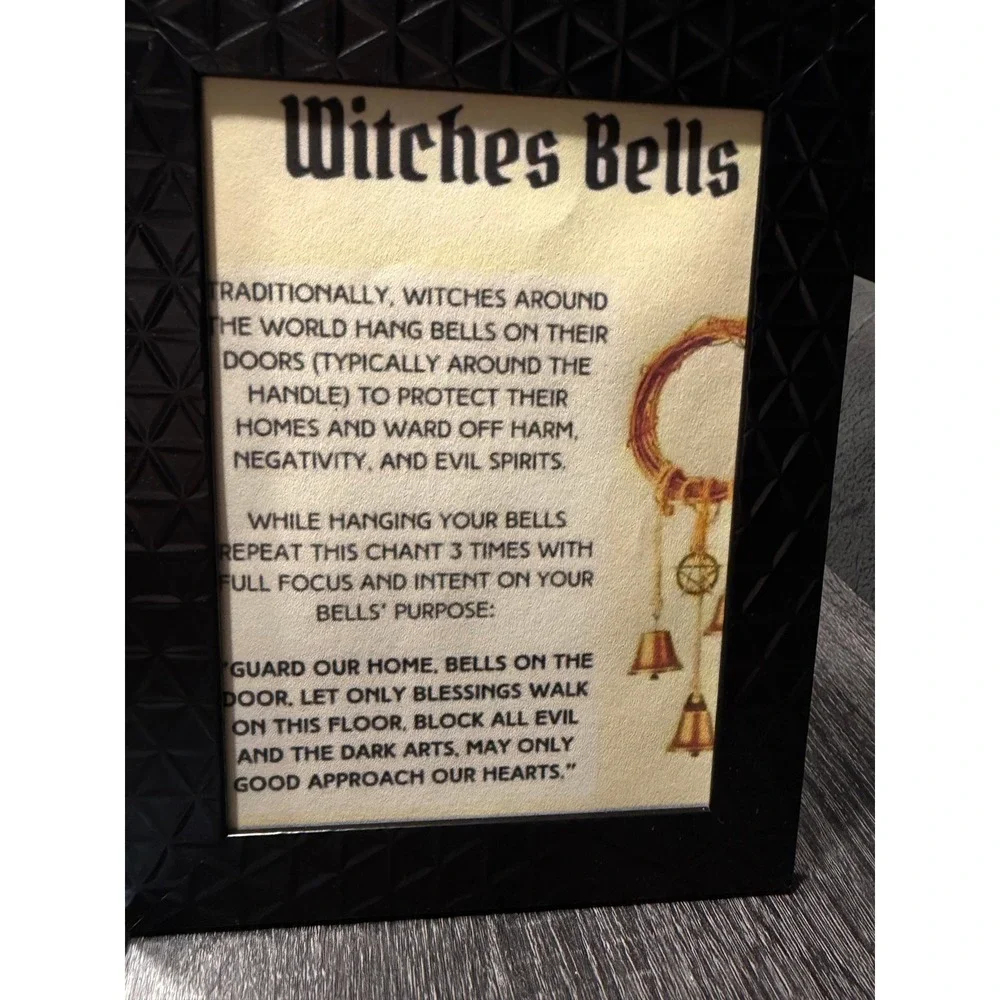 Witches Bells Door Hanger Halloween Wreath Candy Corn Charm Spiritual Protection